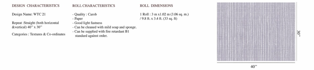 WTC 21 x CAROB  ROLL