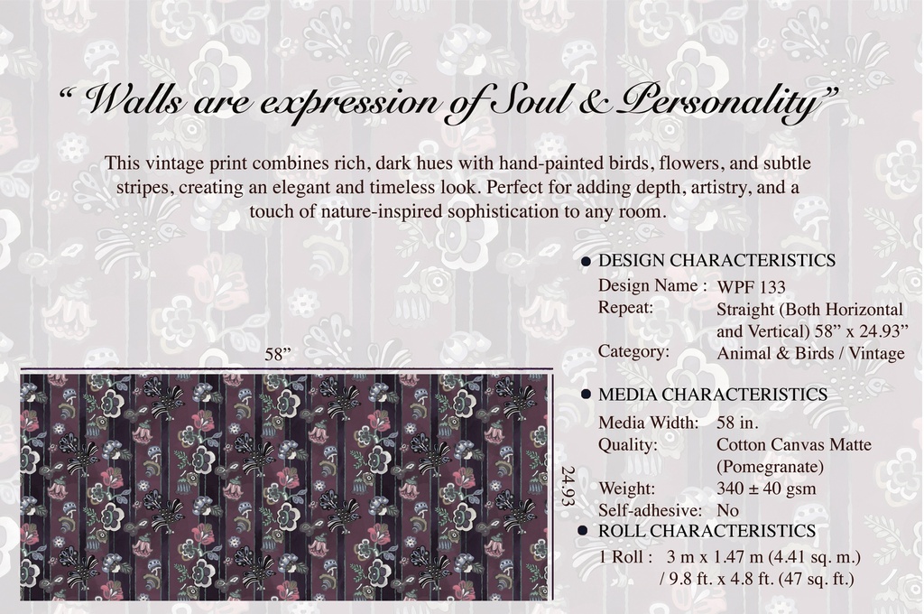 WPF 133 x POMEGRANATE ROLL 
