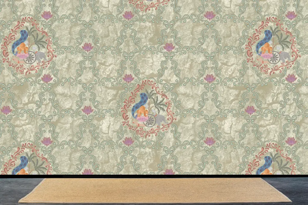 [3 Meter Roll X 1.47 Meters (4.41 SQM) , 9.8 Ft x 4.8 Ft ( 47 SQFT )] WPF 148 x PINEAPPLE ROLL (A)