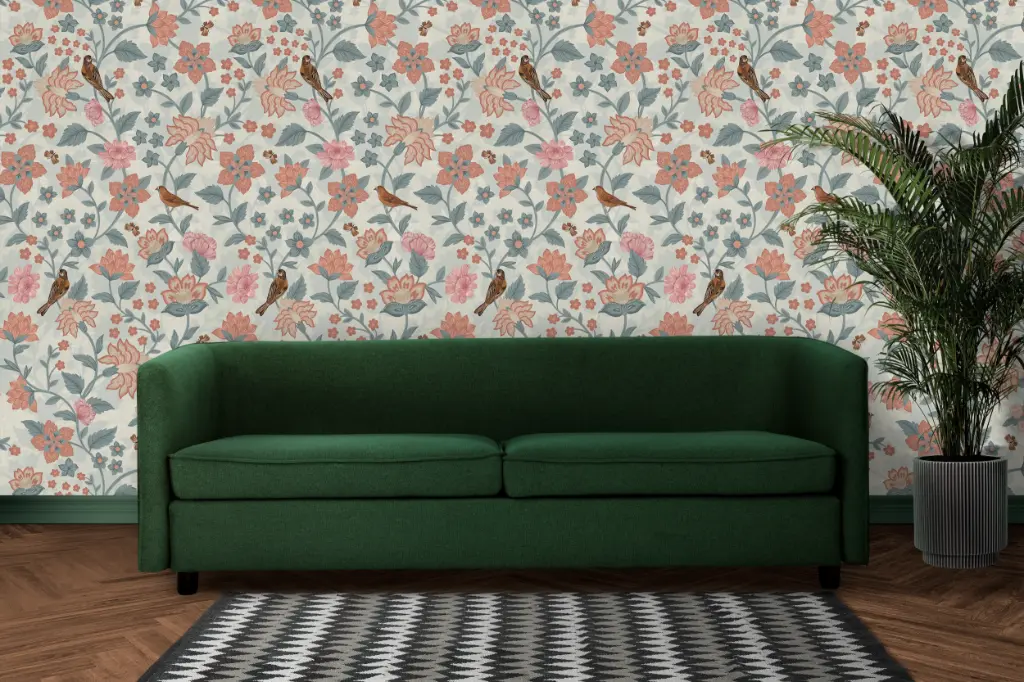 [3 Meter Roll X 1.47 Meters (4.41 SQM) , 9.8 Ft x 4.8 Ft ( 47 SQFT )] WPF 149 x WATERMELON ROLL  (A)