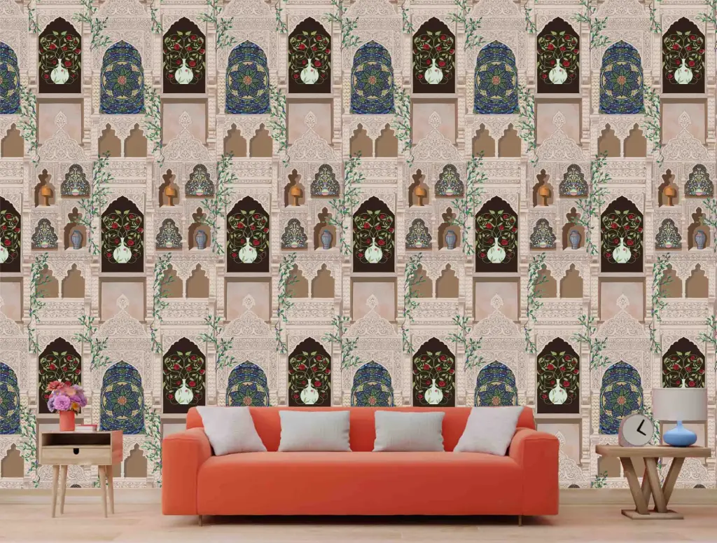 [3 Meter Roll X 1.47 Meters (4.41 SQM), 9.8 Ft x 4.8 Ft (47 SQFT)] WPF 156 x CUSTARD APPLE ROLL