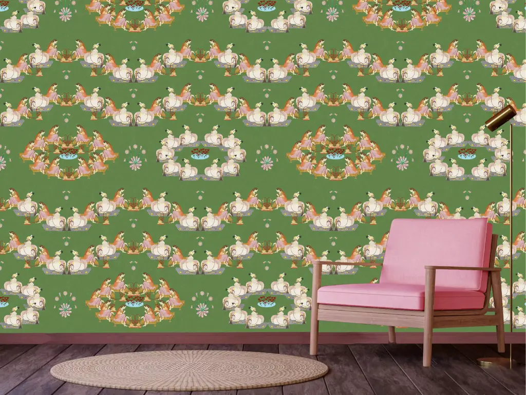 [3 Meter Roll X 1.47 Meters (4.41 SQM) , 9.8 Ft x 4.8 Ft ( 47 SQFT )] WPF 161 x APRICOT ROLL