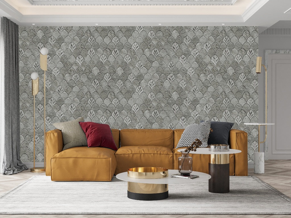 [3 Meter Roll X 1.47 Meters (4.41 SQM) , 9.8 Ft x 4.8 Ft ( 47 SQFT )] WPF 30 x POMEGRANATE ROLL