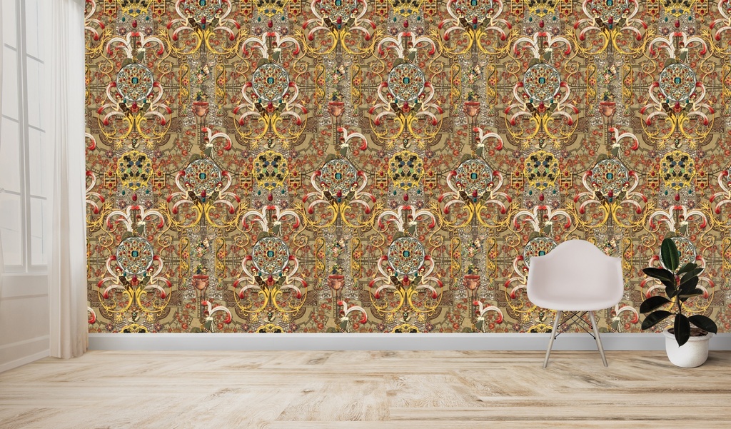 [3 Meter Roll X 1.47 Meters (4.41 SQM) , 9.8 Ft x 4.8 Ft ( 47 SQFT )] WPF 34 x PINEAPPLE ROLL