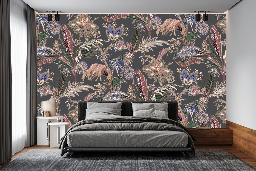 [3 Meter Roll X 1.47 Meters (4.41 SQM) , 9.8 Ft x 4.8 Ft ( 47 SQFT )] WPF 69 x POMEGRANATE ROLL