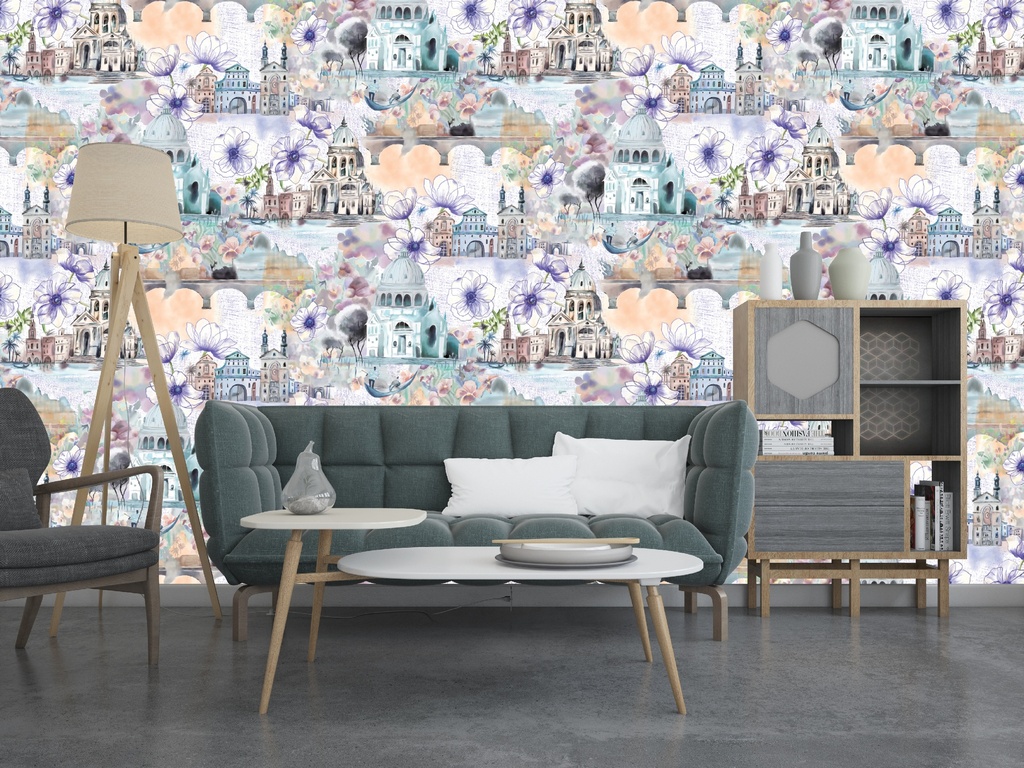 [3 Meter Roll X 1.47 Meters (4.41 SQM) , 9.8 Ft x 4.8 Ft ( 47 SQFT )] WPF 96 x GRAPE ROLL