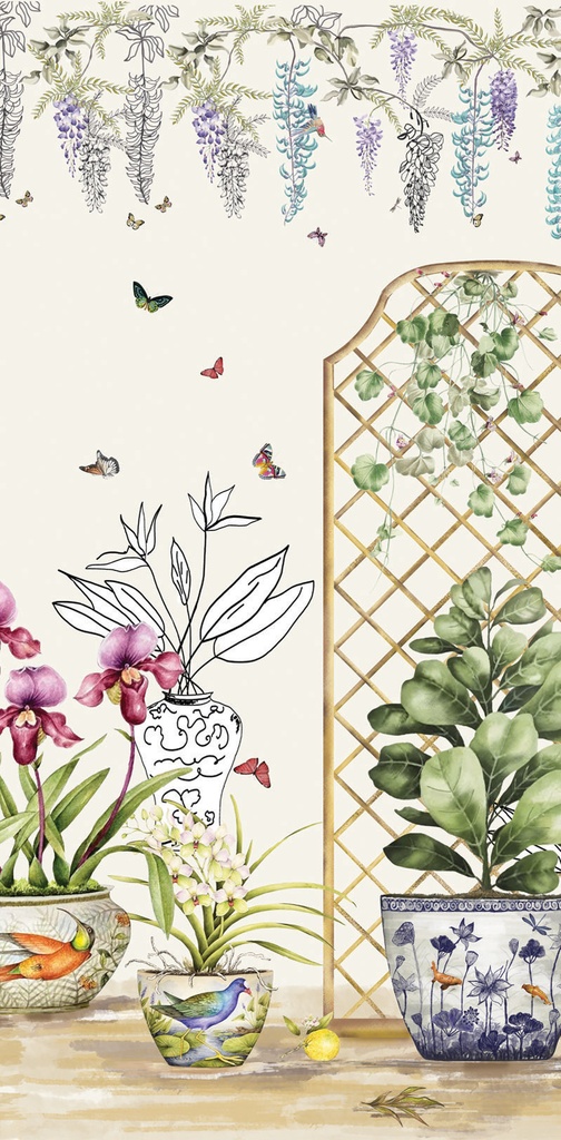 [3 Meter Roll X 1.47 Meters (4.41 SQM) , 9.8 Ft x 4.8 Ft ( 47 SQFT )] WM 1 x CUSTARD APPLE ROLL (WM 1 - A)